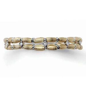 RETIRED Lia Sophia Woodland Stretch Bracelet with Cut Crystals - New With Tags